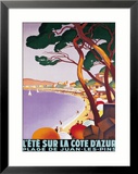 L'Ete sur la Cote d'azur Framed Giclee Print by Roger Broders