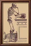 Leaning Skeleton Posters par Andreas Vesalius