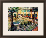 The Asylum Garden at Arles, c.1889 Framed Giclee Print by Vincent van Gogh