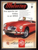 MG Convertibles, UK, 1950 Kunstdrucke