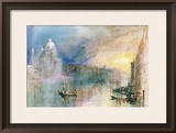 Venice: Grand Canal with Santa Maria Della Salute Framed Giclee Print by William Turner