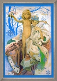 Snow Queen and Child Prints by Alphonse Mucha