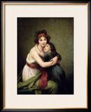 Madame Vigee-Lebrun and Her Daughter, Jeanne-Lucie-Louise (1780-1819) 1789 Framed Giclee Print by Elisabeth Louise Vigee-LeBrun