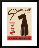 Schnauzer Bars Framed Giclee Print by Ken Bailey