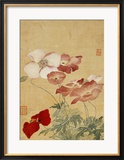 Poppies Framed Giclee Print by Yun Shouping