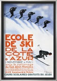 Ecole de Ski Posters by Simon Garnier