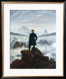 The Wanderer Above the Sea of Fog, 1818 Framed Giclee Print by Caspar David Friedrich