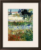 Garden in Bloom, Arles, c.1888 Framed Giclee Print by Vincent van Gogh