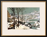 Hunters in the Snow, February, 1565 Framed Giclee Print by Pieter Bruegel the Elder