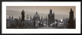 Lit Up Bridge at Dusk, Charles Bridge, Prague, Czech Republic Framed Photographic Print by Panoramic Images 