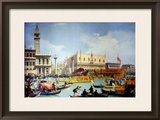 The Betrothal of the Venetian Doge to the Adriatic Sea, circa 1739-30 Framed Giclee Print by Canaletto 