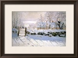 The Magpie, 1869 Framed Giclee Print by Claude Monet