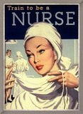 Nurses and Hospitals, UK, 1950 Poster