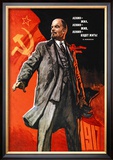 Lenin Lived, Lenin is Alive, Lenin Will Live Pôsteres por Victor Ivanov