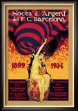 Noces d'Argent del F.C. Barcelona Poster von J. Segrelles