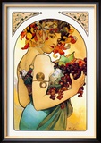 Frukt Affischer av Alphonse Mucha