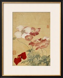 Poppies Framed Giclee Print by Yun Shouping