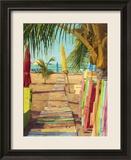 Painting On A Smile Gerahmter Giclée-Druck von Robin Renee Hix
