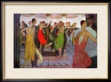 Paris by Night, a Dance Club in Montmartre, from "L'Amour Et L'Esprit Gaulois" Framed Giclee Print by Manuel Orazi