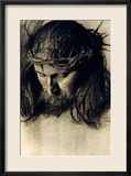 Head of Christ, circa 1890 Ingelijste gicléedruk van Franz von Stuck