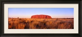Ayers Rock, Uluru-Kata Tjuta National Park, Australia Gerahmter Fotografie-Druck von Panoramic Images 