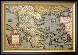 Map of Greece Prints by Abraham Ortelius