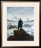 The Wanderer Above the Sea of Fog, 1818 Framed Giclee Print by Caspar David Friedrich