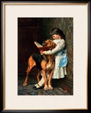 Naughty Boy or Compulsory Education Framed Giclee Print by Briton Rivière