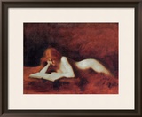 The Reader Framed Giclee Print by Jean-Jacques Henner