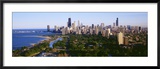 Aerial View of Skyline, Chicago, Illinois, USA Gerahmter Fotografie-Druck von Panoramic Images 