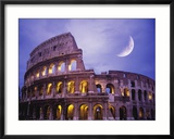 The Colosseum at Night, Rome, Italy Photographie encadrée par Terry Why