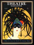Theatre, Masks Magazine, USA, 1920 Poster