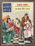 John Bull, Launderettes Washing Machines Appliances Magazine, UK, 1954 Kunstdruck