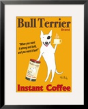 Bull Terrier Brand Framed Giclee Print by Ken Bailey
