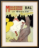 Reproduction of a Poster Advertising "La Goulue" at the Moulin Rouge, Paris Framed Giclee Print by Henri de Toulouse-Lautrec