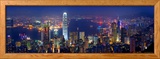 Victoria Harbour and Skyline from the Peak, Hong Kong, China Lámina fotográfica enmarcada por Michele Falzone Victoria Harbour and Skyline from the Peak, Hong Kong, China Lámina fotográfica enmarcada por Michele Falzone