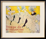 La Troupe De Mlle. Eglantine Framed Giclee Print by Henri de Toulouse-Lautrec