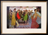 Paris by Night, a Dance Club in Montmartre, from "L'Amour Et L'Esprit Gaulois" Framed Giclee Print by Manuel Orazi