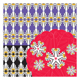 Otis Faces & Flowers Giclee Print by Belen Mena