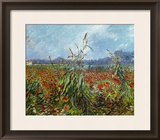Field with Poppies Framed Giclee Print by Vincent van Gogh