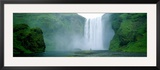 Skogafoss Falls, Skogar River, Iceland Framed Photographic Print by Panoramic Images 