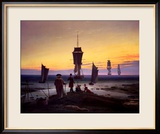 Caspar David Friedrich - The Stages of Life, circa 1835 - Çerçeveli Giclee Baskı Caspar David Friedrich - The Stages of Life, circa 1835 - Çerçeveli Giclee Baskı