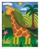 Gerry, die Giraffe Gerahmter Giclée-Druck von Sophie Harding