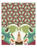 Kaleidoscopic Gael Giclee Print by Belen Mena