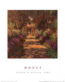 Garden Path at Giverny Poster by Claude Monet