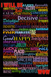 I Will Be (Motivational List) Art Poster Print Fotografia