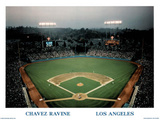 Ira Rosen Los Angeles Dodgers Chavez Ravine Sports Poster Print Prints