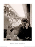 James Dean Smoking Dennis Stock Affiches