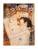 Gustav Klimt (Three Ages of Women - Mother and Child) Art Poster Print Poster von Gustav Klimt