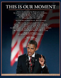 Barack Obama (This Is Our Moment) Art Poster Print Print